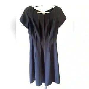 Vintage Anne Klein Long Sheath Dress Women's Size 6 Petite  Zip Back Lined